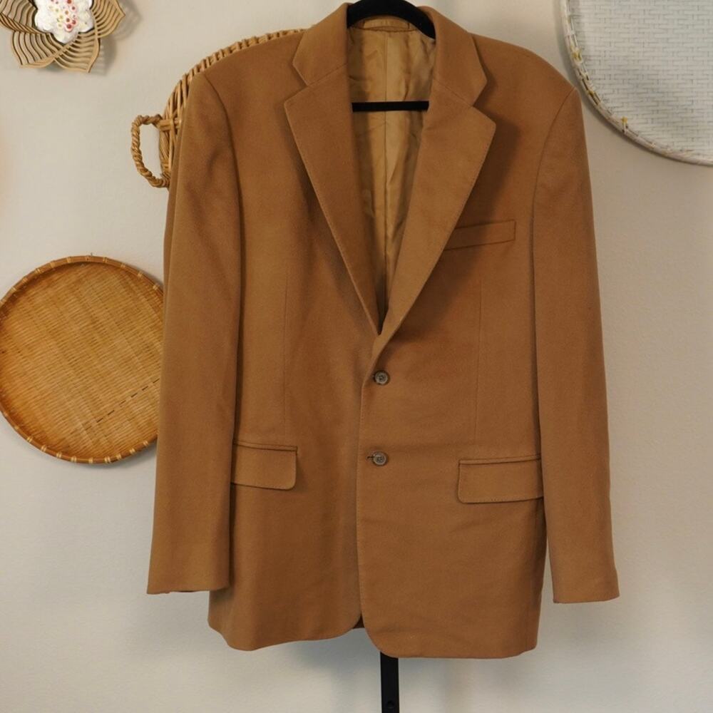 Lord's Tailor Colombo Long Sleeve Cashmere Coat Brown Mens Size 42R?‎